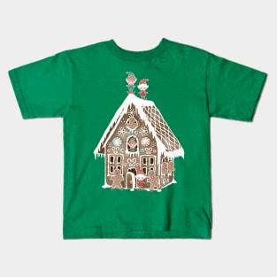 Jolly Gingerbread House Kids T-Shirt